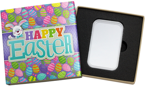 SilverTowne Natural Kraft Paper Gift Box with Happy Easter Box Sleeve